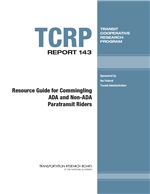 Cover of Resource Guide for Commingling ADA and Non-ADA Paratransit Riders