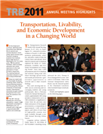 Cover of TRB Annual Meeting Highlights: Transportation, Livability, and Economic Development in a Changing World