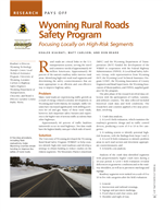 Cover of Research Pays Off: Wyoming Rural Roads Safety Program: Focusing Locally on High-Risk Segments