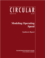 Cover of Modeling Operating Speed: Synthesis Report. Chapter 1: Introduction