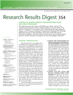 Cover of A Review of Human Services Transportation Plans and Grant Programs