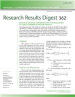 Cover of Review of Mexican Experience with the Regulation of Large Commercial Motor Vehicles