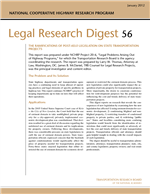 Cover of The Ramifications of Post-Kelo Legislation on State Transportation Projects