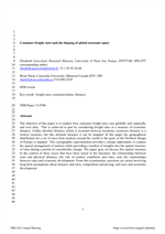 Cover of Container freight rates and the shaping of global economic space