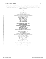 Cover of Methodologies for Estimating Effective Performance Grade of Asphalt Binders in Mixtures with High Recycled Asphalt Pavement Content: Case Study