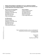 Cover of Freeze–Thaw Durability and Salt Scaling Resistance Assessment of Portland Cement Concrete Composite Pavement