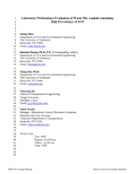 Cover of Laboratory Performance Evaluation of Warm-Mix Asphalt Containing High Percentages of Reclaimed Asphalt Pavement