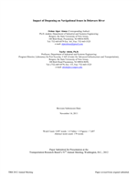 Cover of Impact of Deepening on Navigational Issues in Delaware River