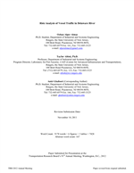 Cover of Risk Analysis of Vessel Traffic in Delaware River