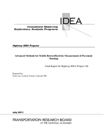 Cover of Advanced Methods for Mobile Retroreflectivity Measurement of Pavement Marking