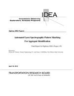 Cover of Automated Laser Spectrographic Pattern Matching for Aggregate Identification