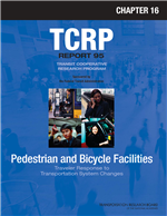 Cover of Traveler Response to Transportation System Changes. Chapter 16 - Pedestrian and Bicycle Facilities
