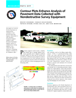 Cover of Research Pays Off: Contour Plots Enhance Analysis of Pavement Data Collected with Nondestructive Survey Equipment
