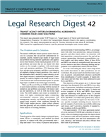 Cover of Transit Agency Intergovernmental Agreements: Common Issues and Solutions