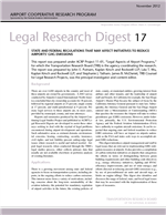 Cover of State and Federal Regulations That May Affect Initiatives to Reduce Airports’ GHG Emissions