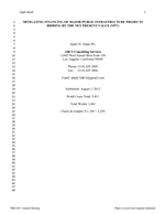 Cover of Mitigating Financing of Major Public Infrastructure Projects: Bidding by Net Present Value (NPV)