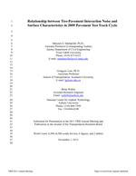 Cover of Relationship Between Tire-Pavement Interaction Noise and Surface Characteristics in 2009 Pavement Test Track Cycle