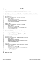 Cover of Bond Characteristics of Engineered Cementitious Composite Overlays