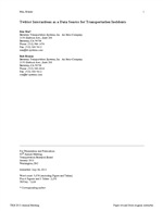 Cover of Twitter Interactions as a Data Source for Transportation Incidents
