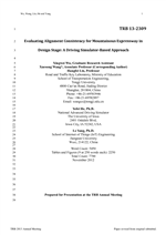 Cover of Evaluating Alignment Consistency for Mountainous Expressway in Design Stage: Driving Simulator-Based Approach