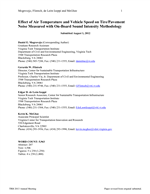 Cover of Effect of Air Temperature and Vehicle Speed on Tire/Pavement Noise Measured with On-Board Sound Intensity Methodology