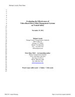 Cover of Evaluating Effectiveness of Video-Based Driver Risk Management Systems on Transit Safety