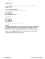 Cover of Historic Streetscape Lighting: Integration of Aesthetic Concerns with Modern Technology