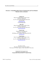 Cover of UbiActive: Smartphone-Based Tool for Trip Detection and Travel-Related Physical Activity Assessment