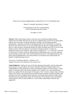 Cover of Transit Service, Physical Agglomeration, and Productivity in U.S. Metropolitan Areas