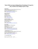 Cover of Deicer Effect on Concrete Bridge Decks: Practitioners' Perspective and a Method of Developing Exposure Maps