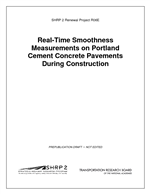 Cover of Real-Time Smoothness Measurements on Portland Cement Concrete Pavements During Construction