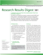 Cover of Guidebook for Construction Management Practices for Rural Projects