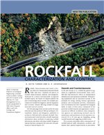 Cover of NEW TRB PUBLICATION: Rockfall: Characterization and Control