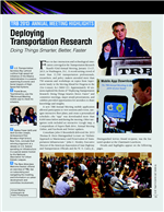 Cover of 2013 ANNUAL MEETING HIGHLIGHTS: Deploying Transportation Research: Doing Things Smarter, Better, Faster
