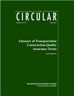 Cover of Glossary of Transportation Construction Quality Assurance Terms