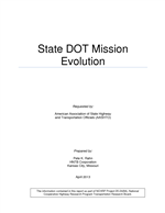 Cover of State DOT Mission Evolution