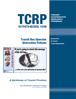 Cover of Transit Bus Operator Distraction Policies