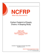 Cover of Carbon Footprint of Supply Chains: A Scoping Study