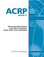 Cover of Measuring PM Emissions from Aircraft Auxiliary Power Units, Tires, and Brakes