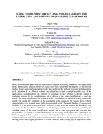 Cover of Using Complimentary Set Analysis to Validate the Underlying Assumptions of Quasi-induced Exposure