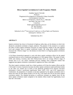 Cover of Direct Spatial Correlation in Crash Frequency Models