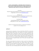 Cover of Using Geographical Information Systems to Effectively Organize Police Patrol Routes by Grouping Hot Spots of Crash and Crime Data