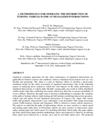 Cover of A Methodology for Modeling the Distribution of Turning Vehicle Paths at Signalized Intersections