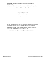 Cover of A Comparison of Gateway In-Street Sign Treatment to Other Driver Prompts to Increase Yielding to Pedestrians at Crosswalks