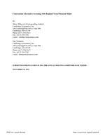 Cover of Construction Alternative Screening with Regional Travel Demand Model