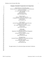 Cover of Principles of Sustainable Transportation in the National Parks