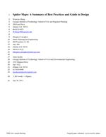 Cover of Spider Maps: A Summary of Best Practices and Guide to Design