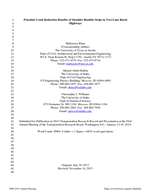 Cover of Potential Crash Reduction Benefits of Shoulder Rumble Strips in Two-Lane Rural Highways