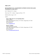 Cover of Development of a Crashworthy Support System for Large Temporary Guide Signs