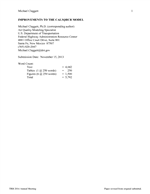 Cover of Improvements to the CAL3QHCR Model